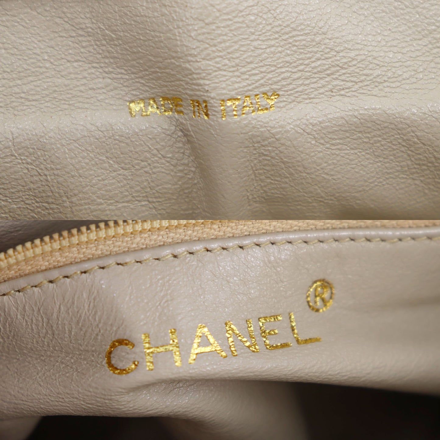 CHANEL Straw Shoulder Bag Crossbody Beige Made around 1992 #AH362