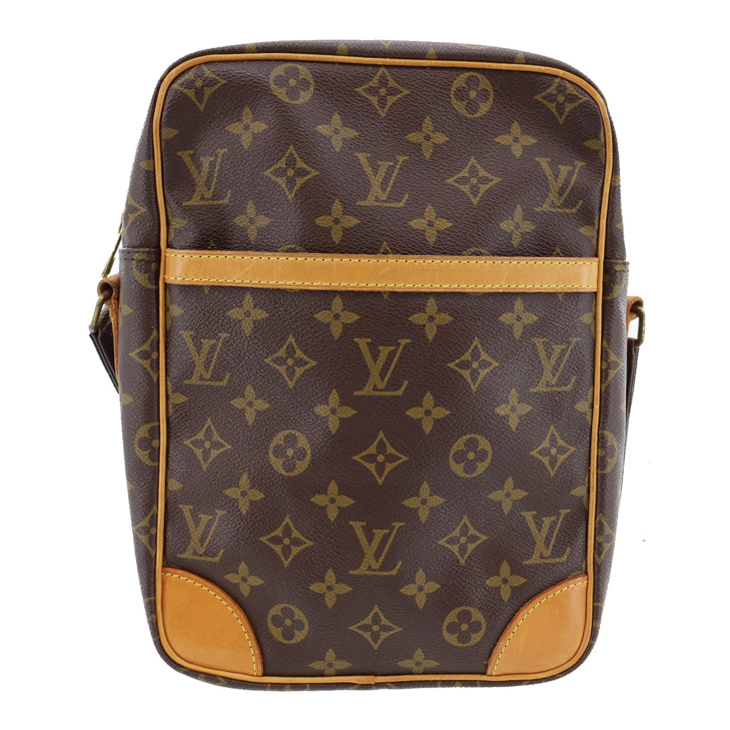 LOUIS VUITTON Danube GM Shoulder Bag Monogram Brown M45262 #AG223
