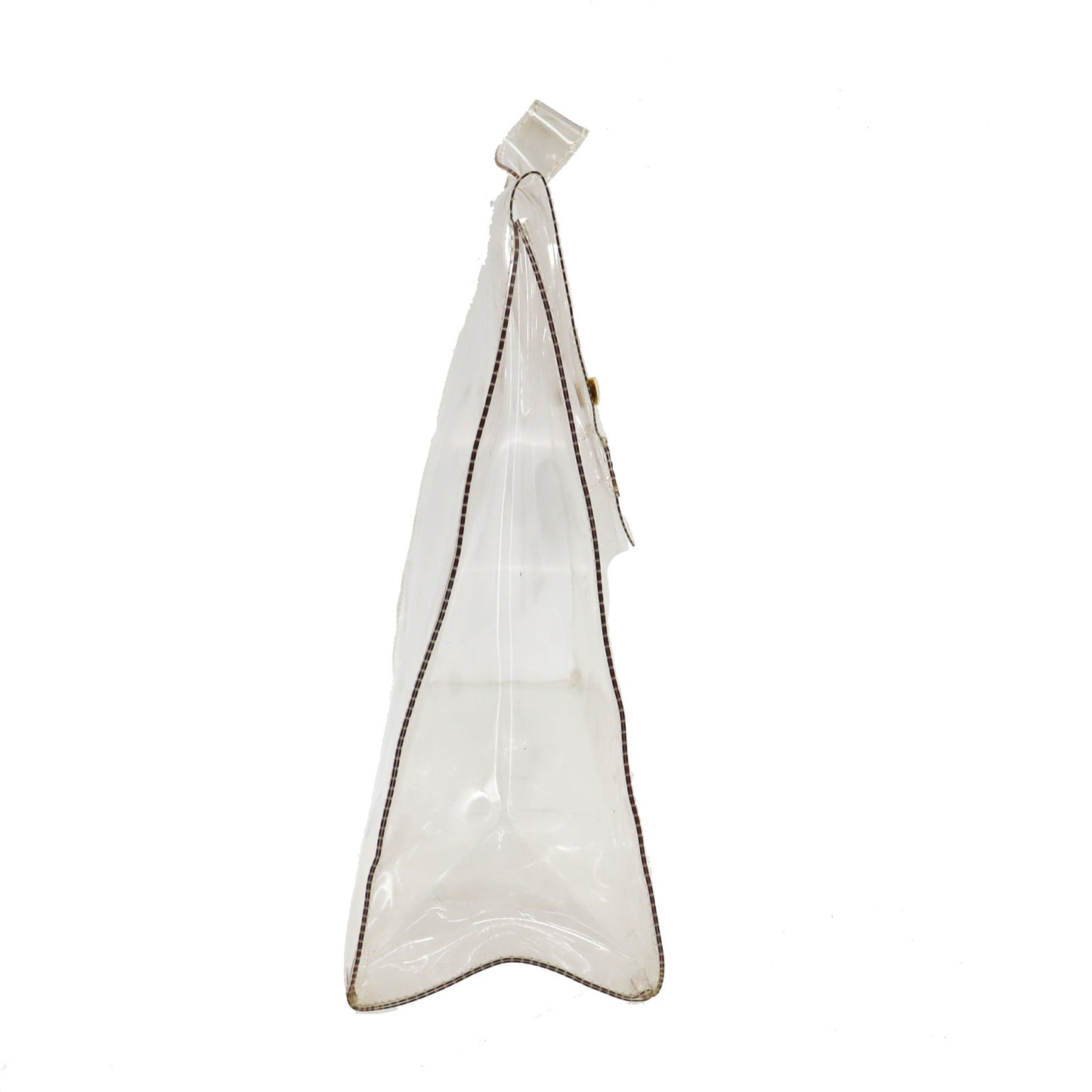 HERMES Vinyl Kelly 40 Handbag Clear L'exposition 1997 #AG101