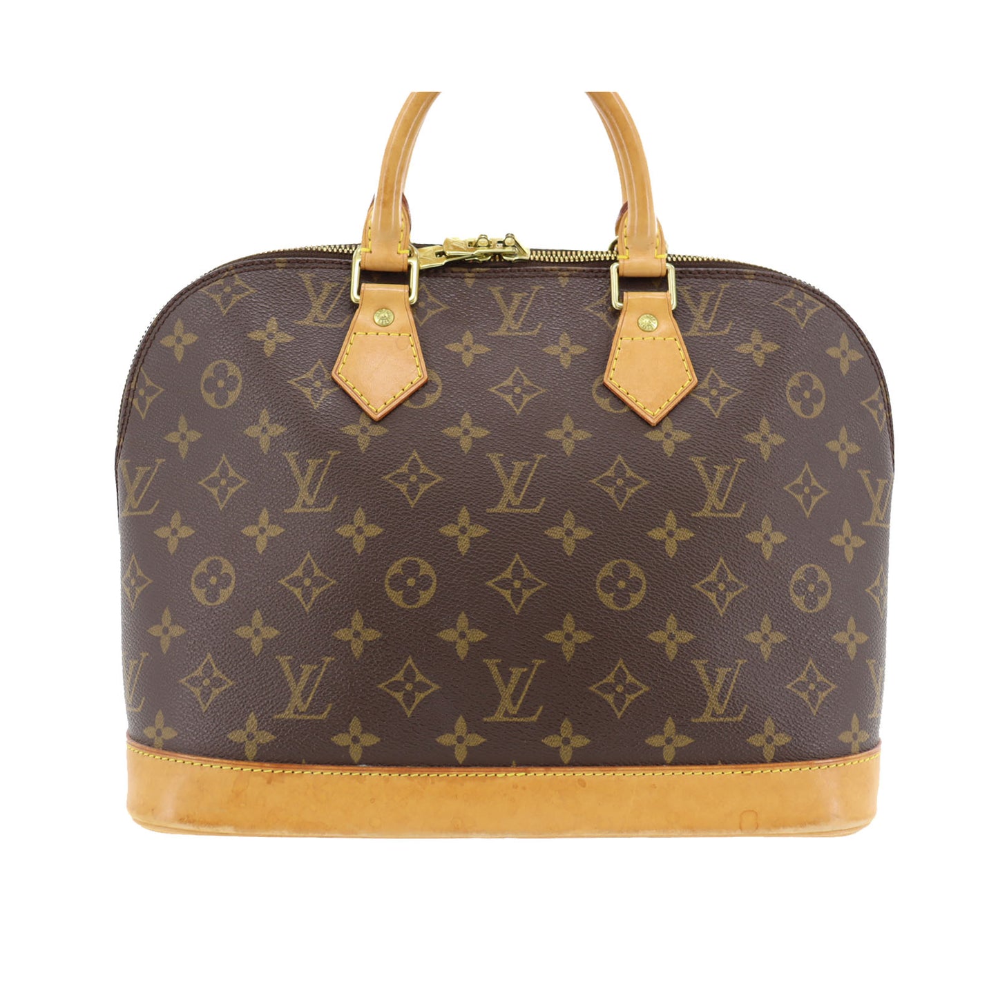 Louis Vuitton Alma Handbag Monogram Canvas Leather M51130 #AH42
