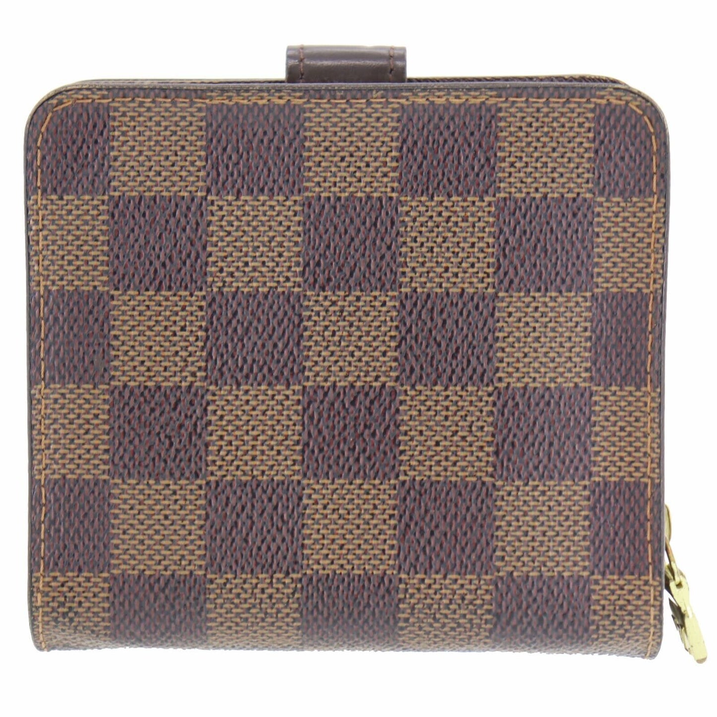 LOUIS VUITTON Compact Zip Bifold Wallet Damier Brown N61668 #AH287
