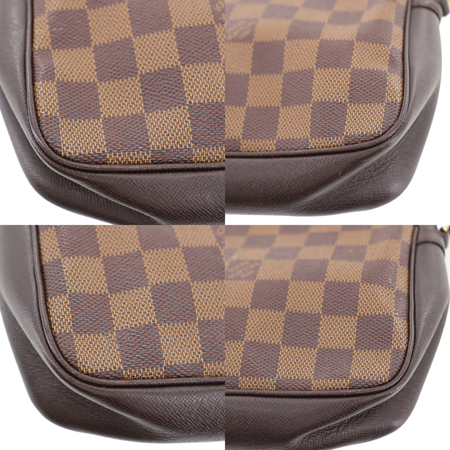 LOUIS VUITTON Trousse Makeup Handbag Pouch Damier N51982 #AG822