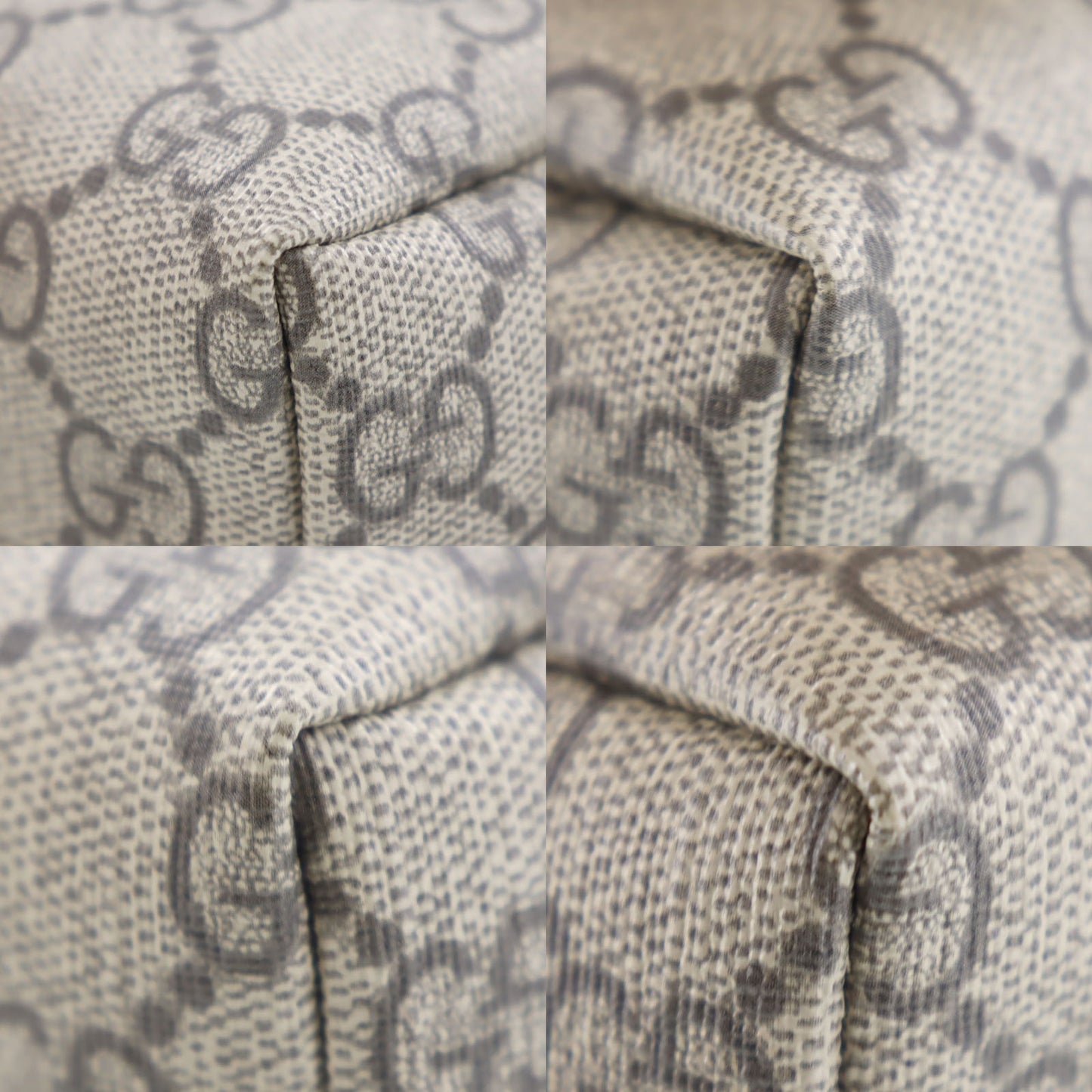 GUCCI Marment Pouch Brown PVC Leather #AG278