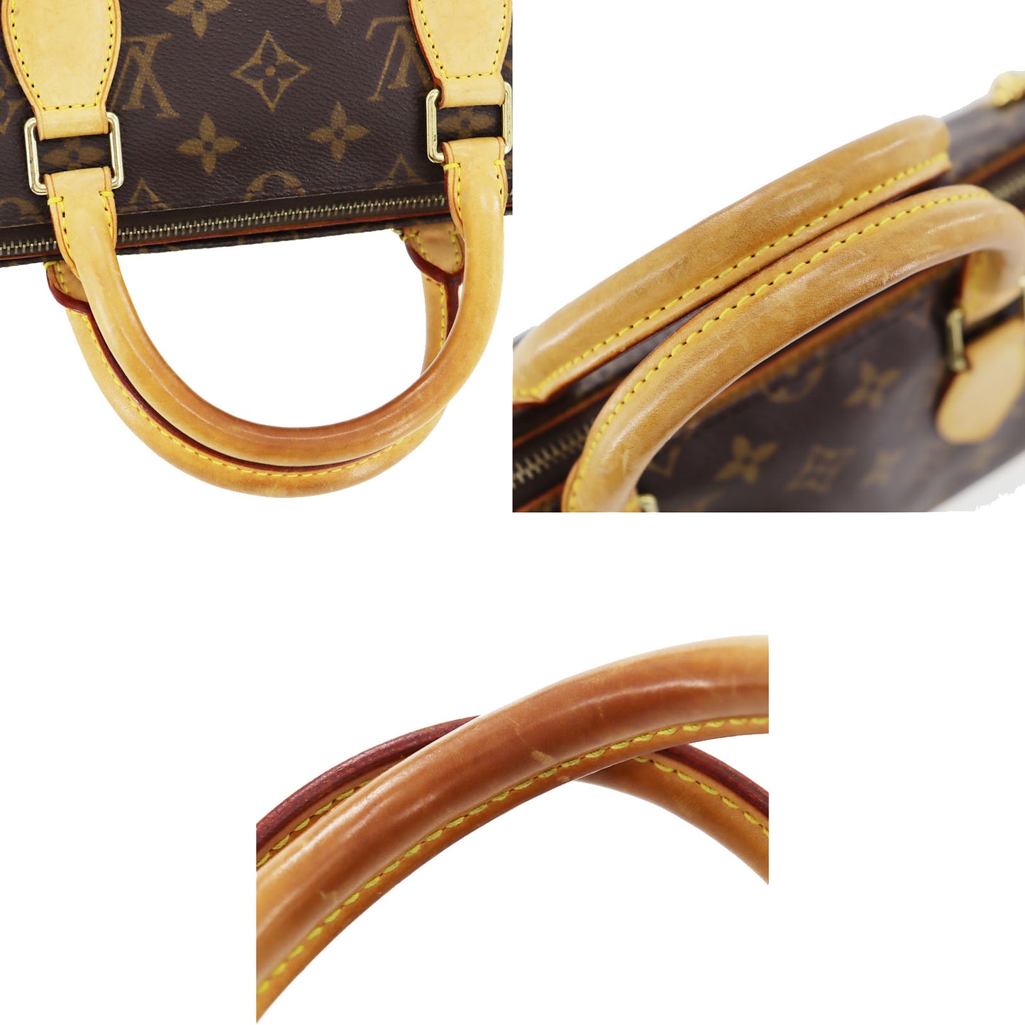 LOUIS VUITTON Popincourt Tote Handbag Monogram Leather M40009 #AG465