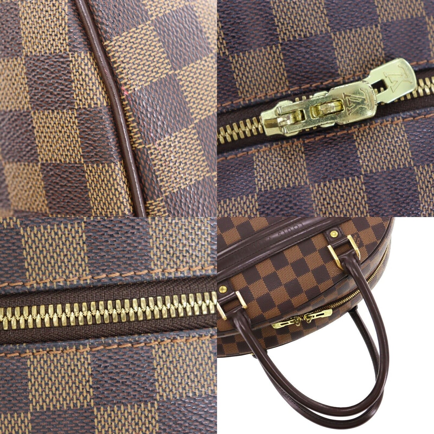 LOUIS VUITTON Nolita Handbag Damier Brown N41455 #AG556