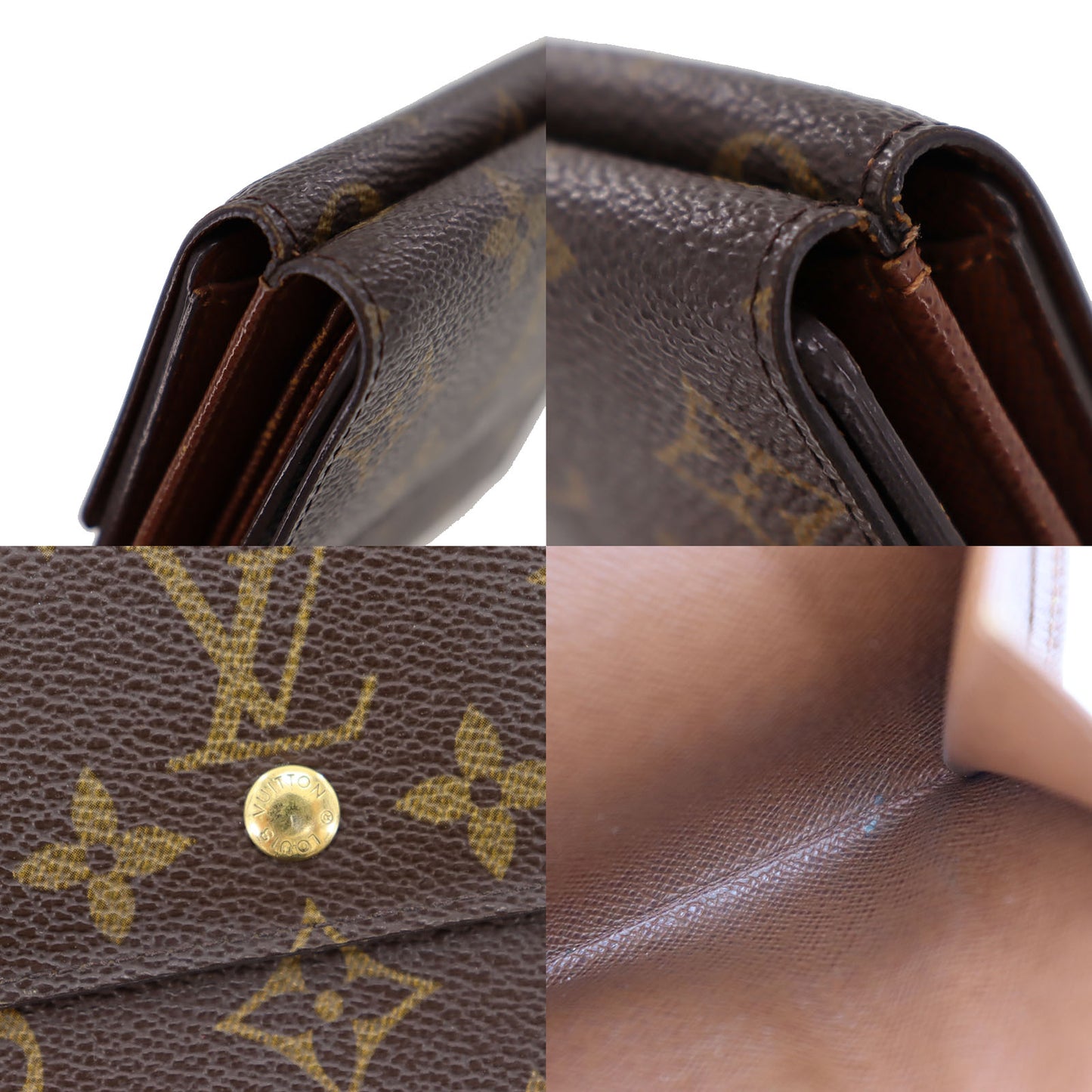 LOUIS VUITTON Portefeuille Elise Bifold Monogram M61654 #BK610