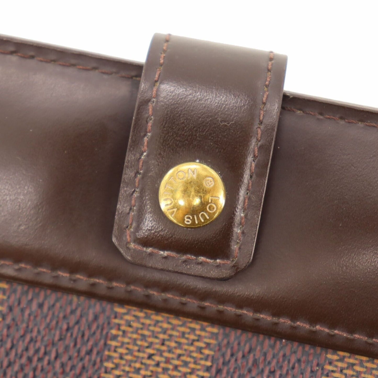 LOUIS VUITTON Compact Zip Bifold Wallet Damier Brown N61668 #AH287