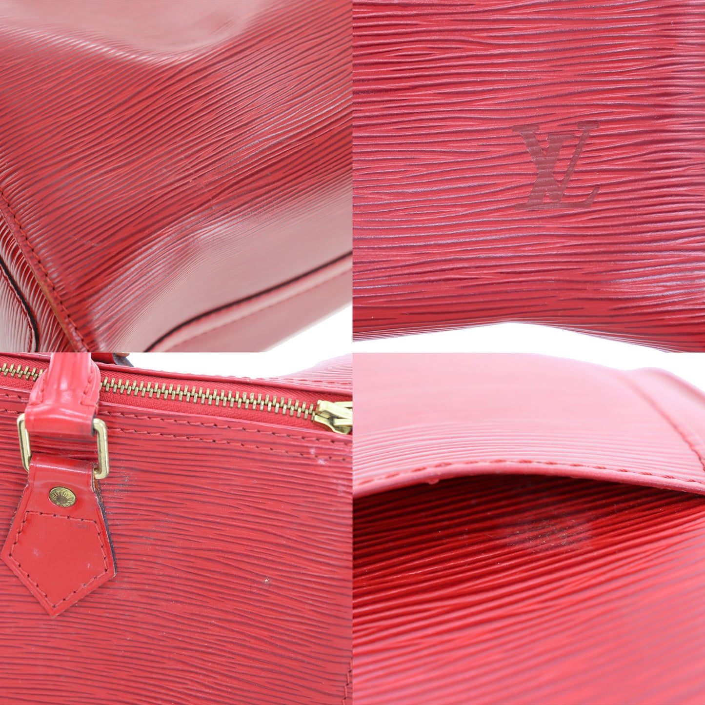 LOUIS VUITTON Speedy 30 Handbag Epi Leather Red M43007 #AG677