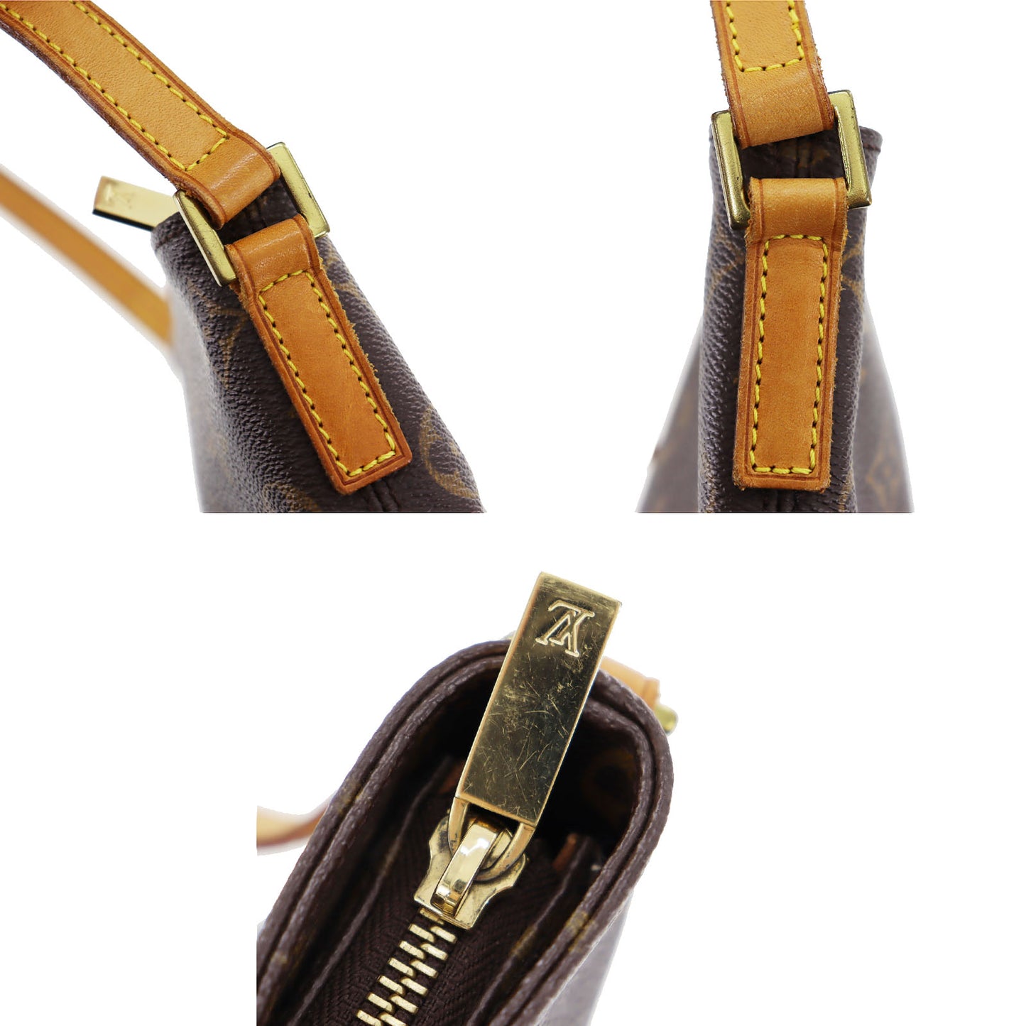 LOUIS VUITTON Pochette Trotter Shoulder Bag Monogram M51240 #BQ293