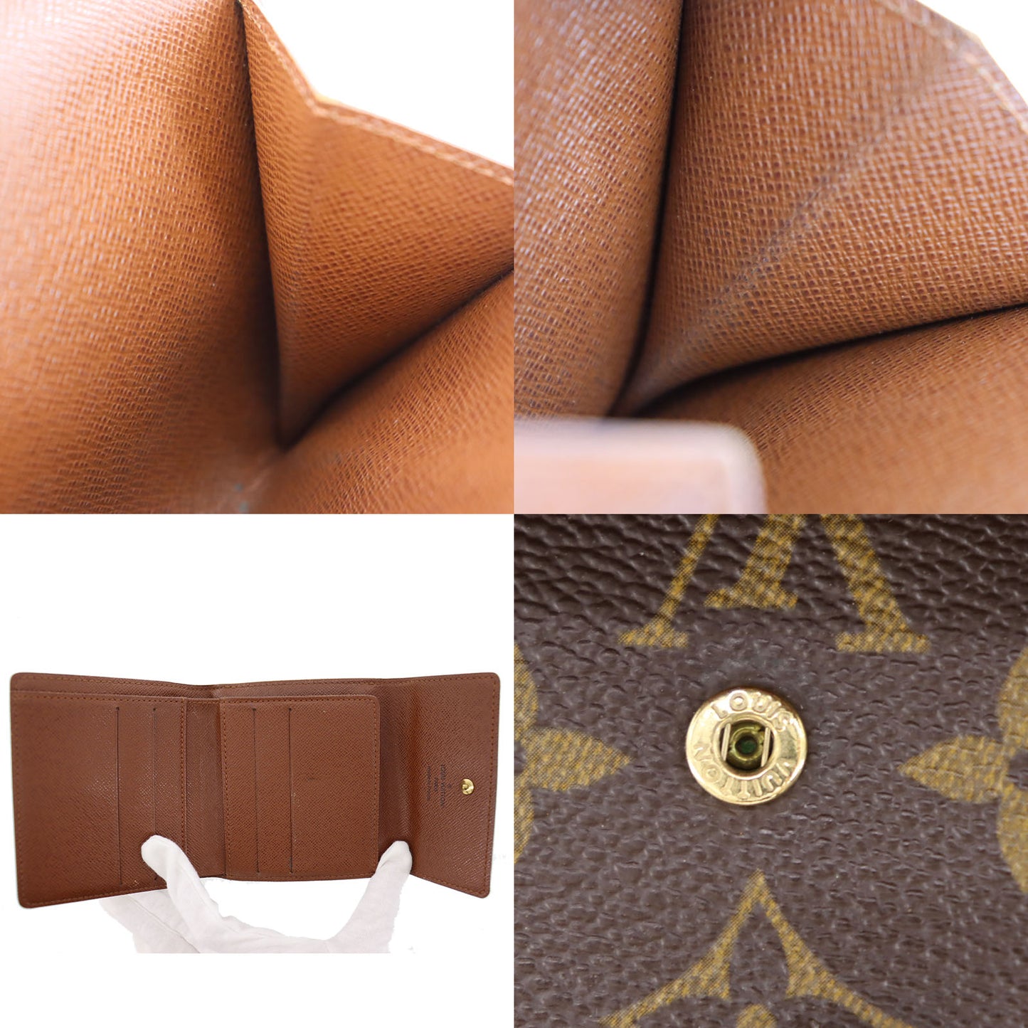 LOUIS VUITTON Portefeuille Elise Bifold Monogram M61654 #BK610