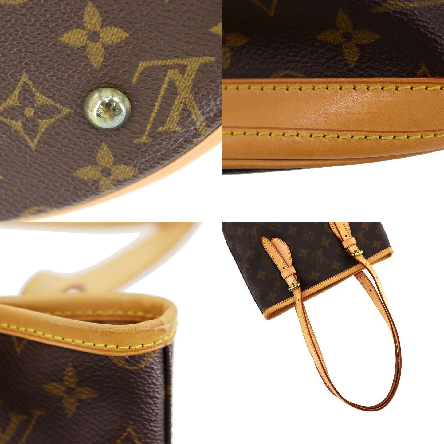 LOUIS VUITTON Bucket PM Shoulder Tote Bag M42238 #AH583