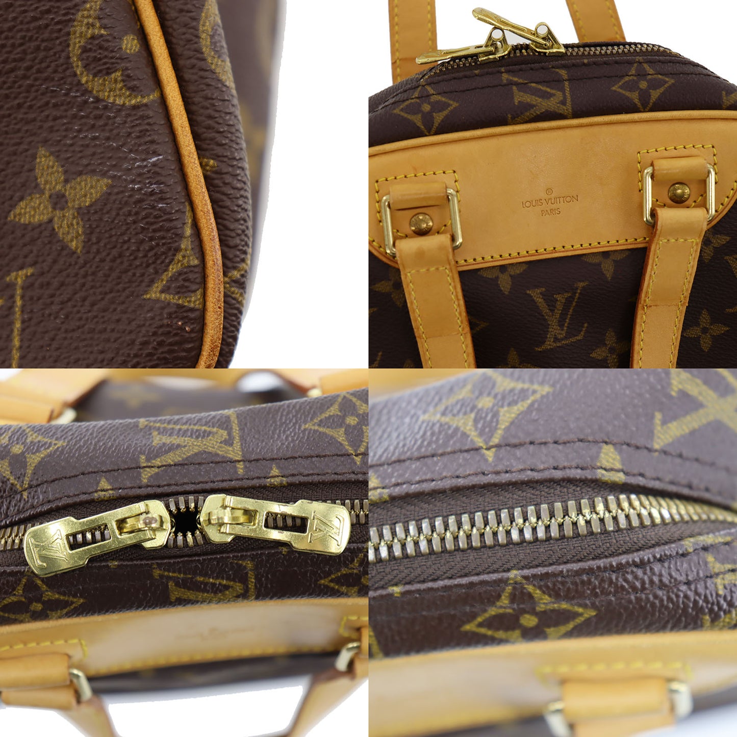 Louis Vuitton Excursion Handbag Monogram Canvas Leather M41450 #BS1