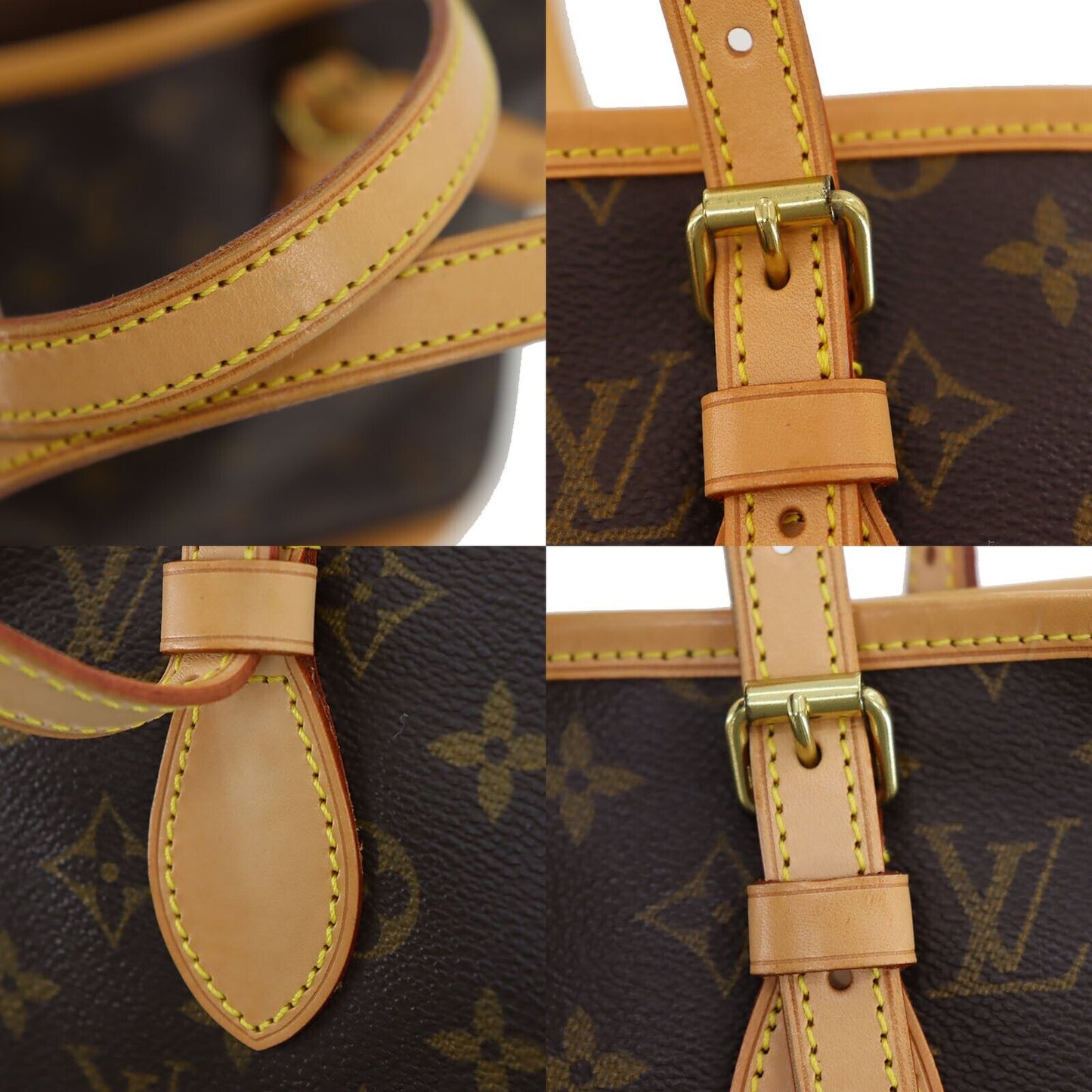 LOUIS VUITTON Bucket PM Shoulder Tote Bag M42238 #AH583