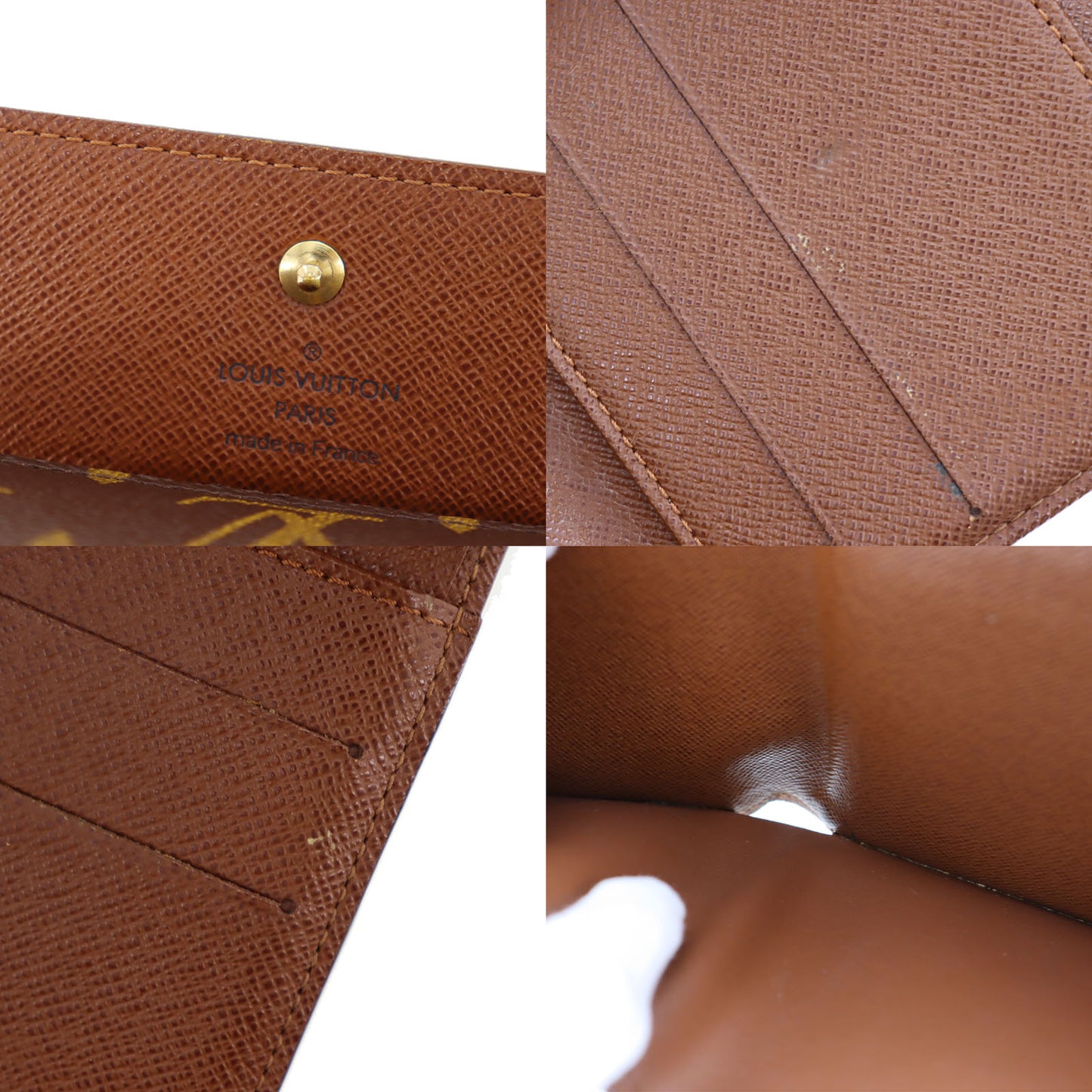 LOUIS VUITTON Portefeuille Elise Bifold Monogram M61654 #BK610