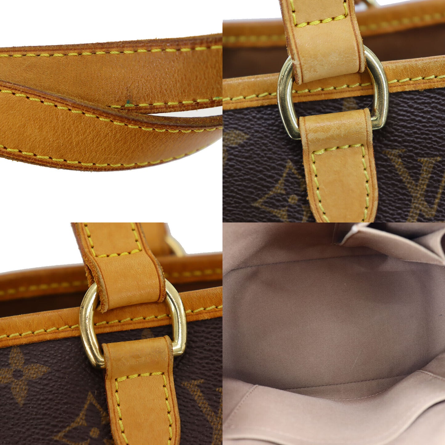 LOUIS VUITTON Batignolles Tote Handbag Monogram Leather M51156 #BO6
