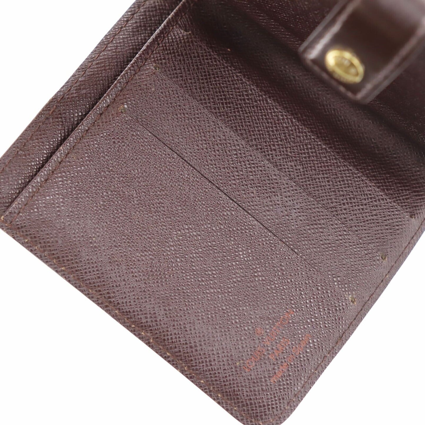 LOUIS VUITTON Compact Zip Bifold Wallet Damier Brown N61668 #AH287