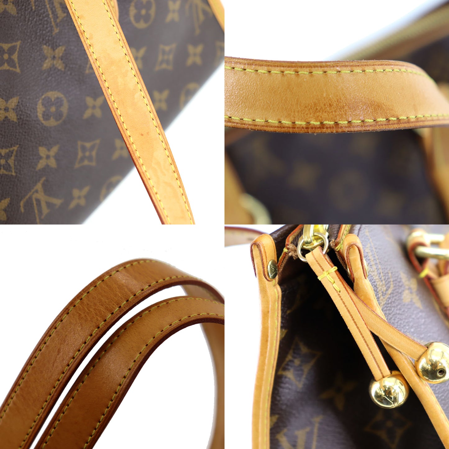 LOUIS VUITTON Popincourt Haut Tote Handbag Monogram Leather M40007 #AF75