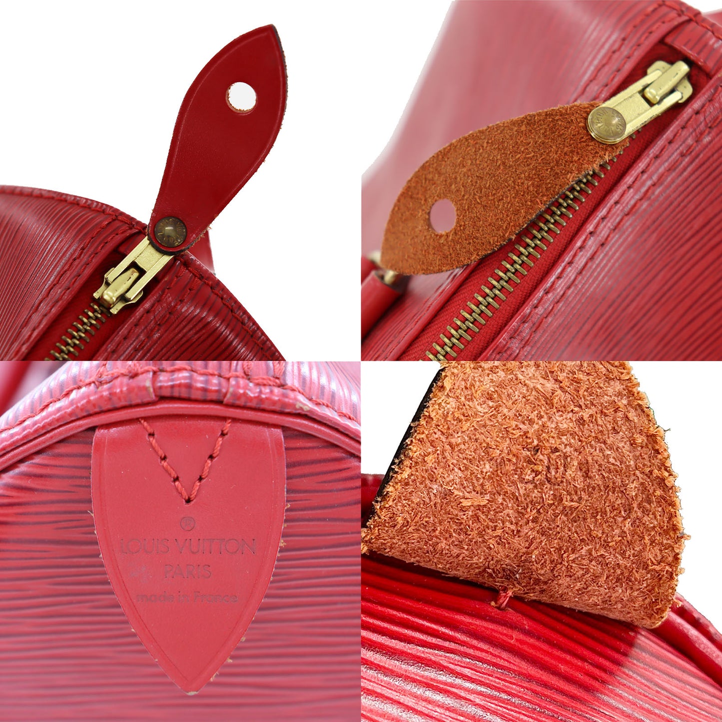 LOUIS VUITTON Speedy 30 Handbag Epi Leather Red M43007 #AG677
