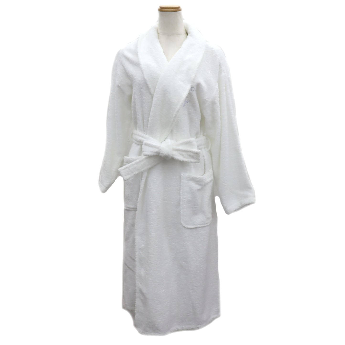 Christian Dior Bathrobe White Cotton 100% White M #AG848