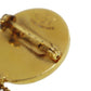 CHANEL CC Logo Used Matelasse Swing Pin Brooch Gold Plated 26 Vintage #BX144 S