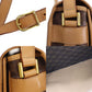 CELINE Macadam Pattern Shoulder Bag Brown PVC Leather #CP288