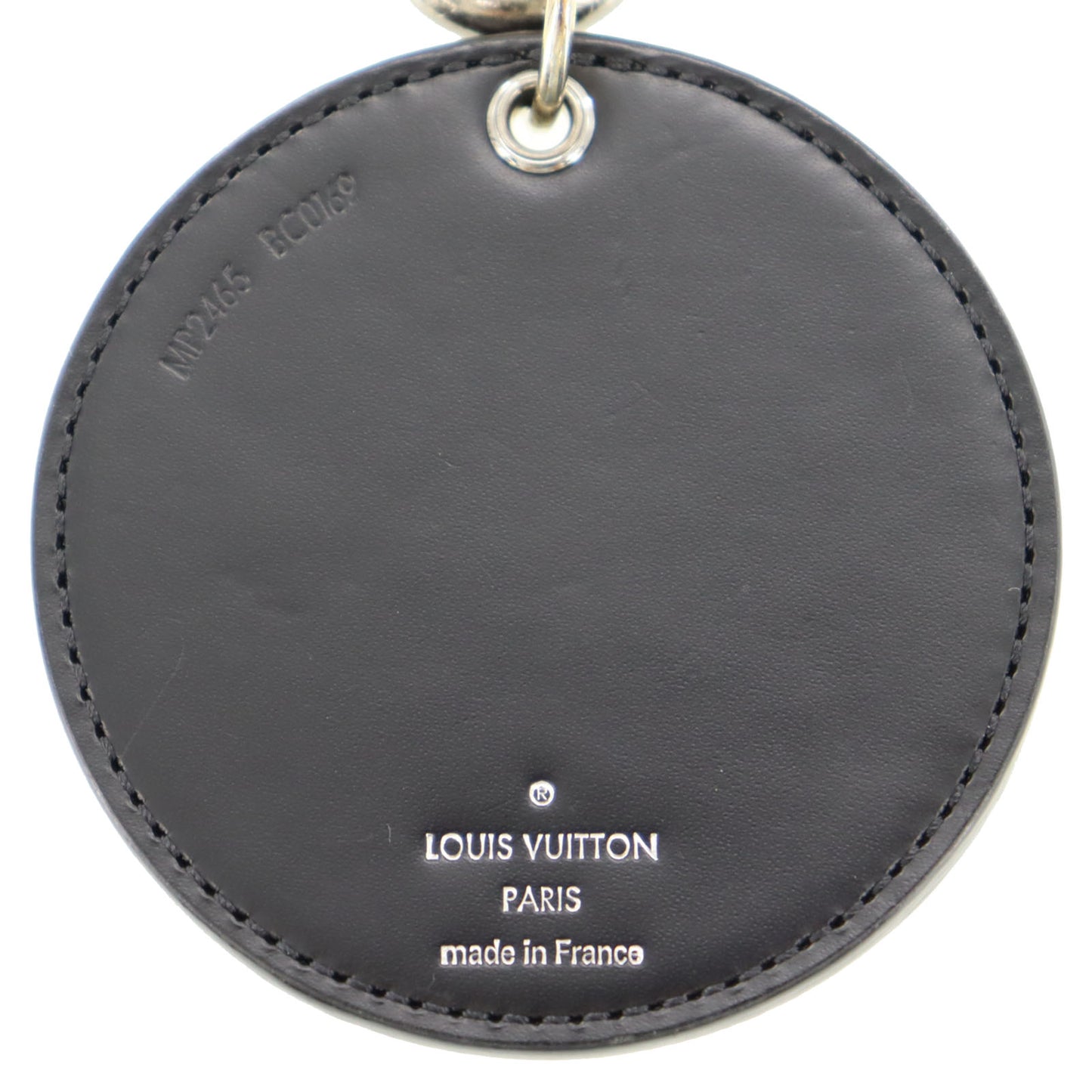 LOUIS VUITTON LV Key Ring Porte Cles-Round-Rainbow Monogram #AG598