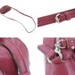GUCCI Studded Soho Disco Crossbody Shoulder Bag Bordeaux Leather #AG432