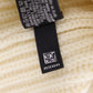 CHANEL Logo Used Knit hat White Cashmere 100% Italy Authentic #CU971