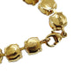 CHANEL CC Logos Rhinestone Bracelet Gold Plated 96 P #CS460