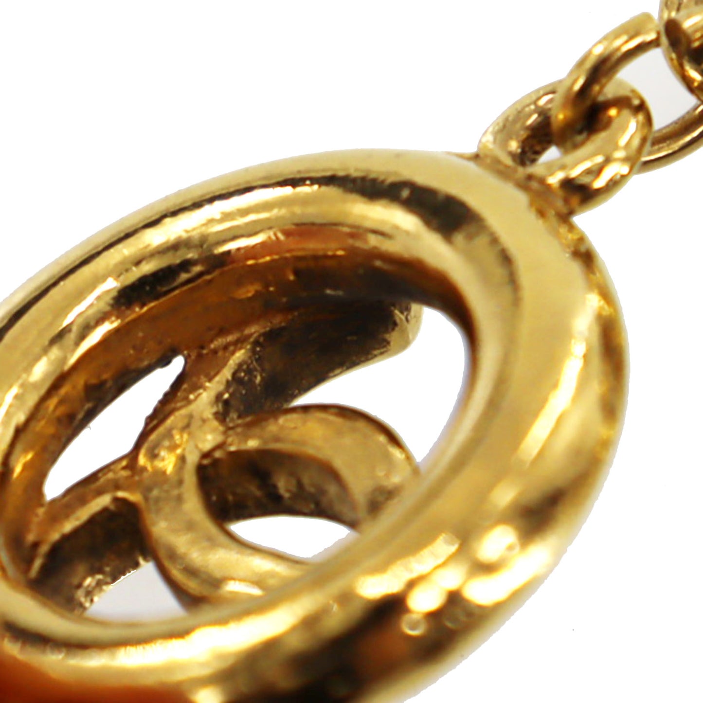 CHANEL CC Logos Circle Bracelet Gold Plated 1983 #AH699