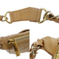 CHANEL CC Logo Shoulder Bag Beige Leather #CS561