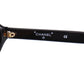 CHANEL CC Logos Sunglasses Plastic Black Eye Wear #CS692