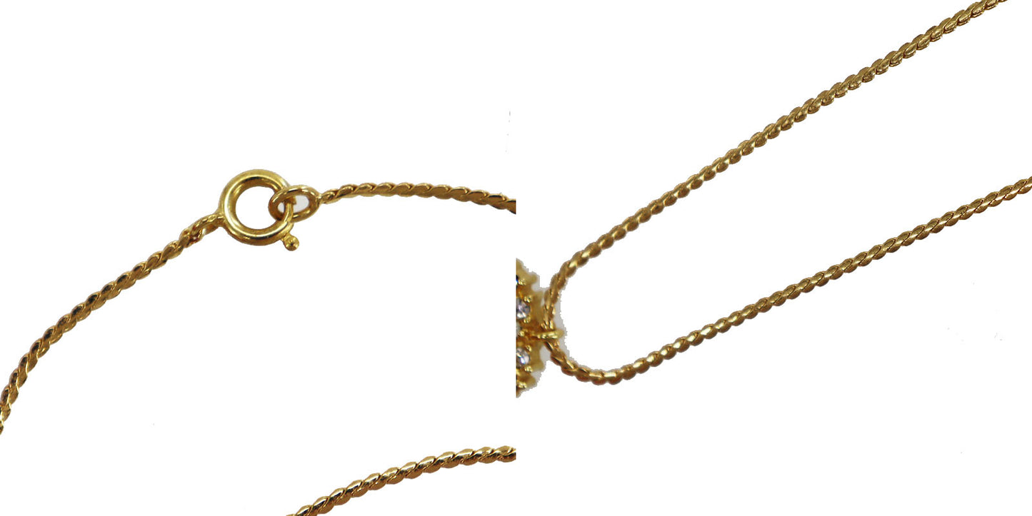 Christian Dior Necklace & Earring & Bracelet 3Set Gold #CD349 #CB281 #CB128