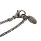 CHANEL CC Logos Rhinestone Silver Plated Chain Necklace C11V #BQ122