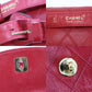 CHANEL Bicolore Bum Bag Red Leather Lambskin #CK629