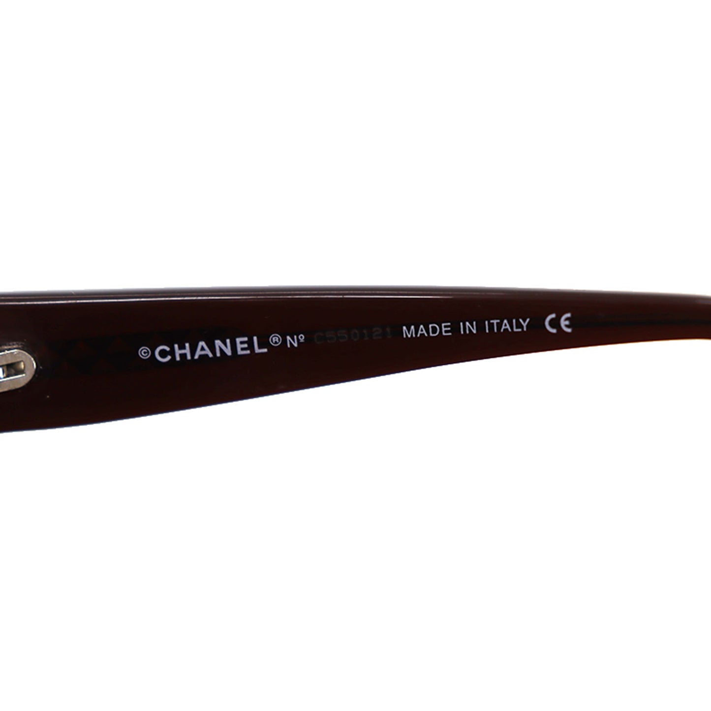 CHANEL Logos Sunglasses Brown Eye Wear #CO945