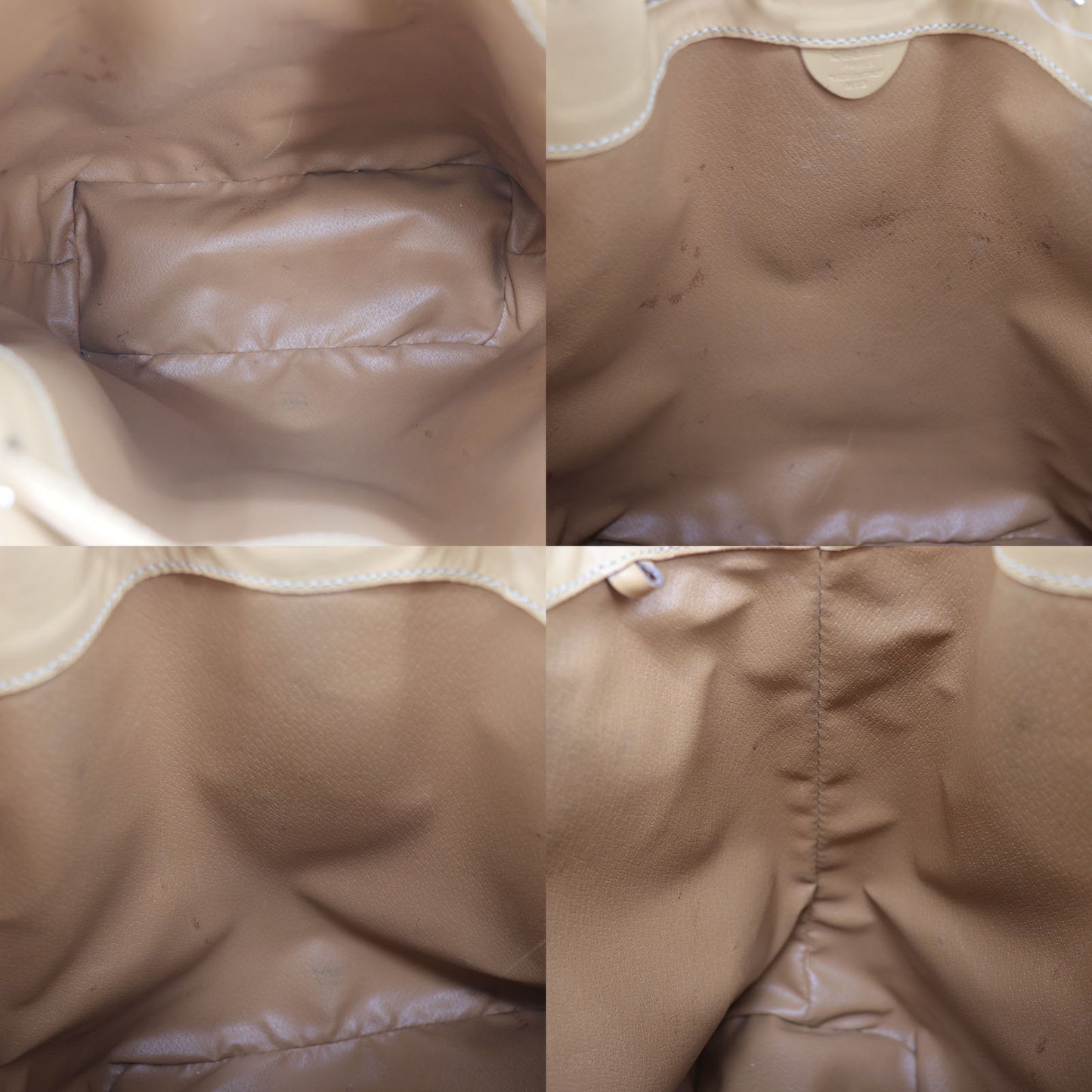 CELINE Macadam Pattern Shoulder Bag Brown PVC Leather #EF153