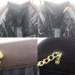 Salvatore Ferragamo Gancini 2Way Clutch Shoulder Bag Brown Leather #AG134