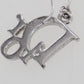 Christian Dior Logos Rhinestones Hook Pierced Earrings Silver Plated #EH4