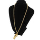 CHANEL CC Logos Whistle Pendant Necklace Gold Plated 95 P #CO88