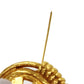 CHANEL CC Logos Round Pin Brooch Gold Plated 94 P #BS720