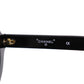 CHANEL Logos Sunglasses Black Round Eye Wear #CN540