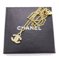 CHANEL CC Logos Necklace Stone Gold #BX939