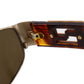 FENDI Used Sunglasses Brown Eye Wear Vintage Italy #DA838