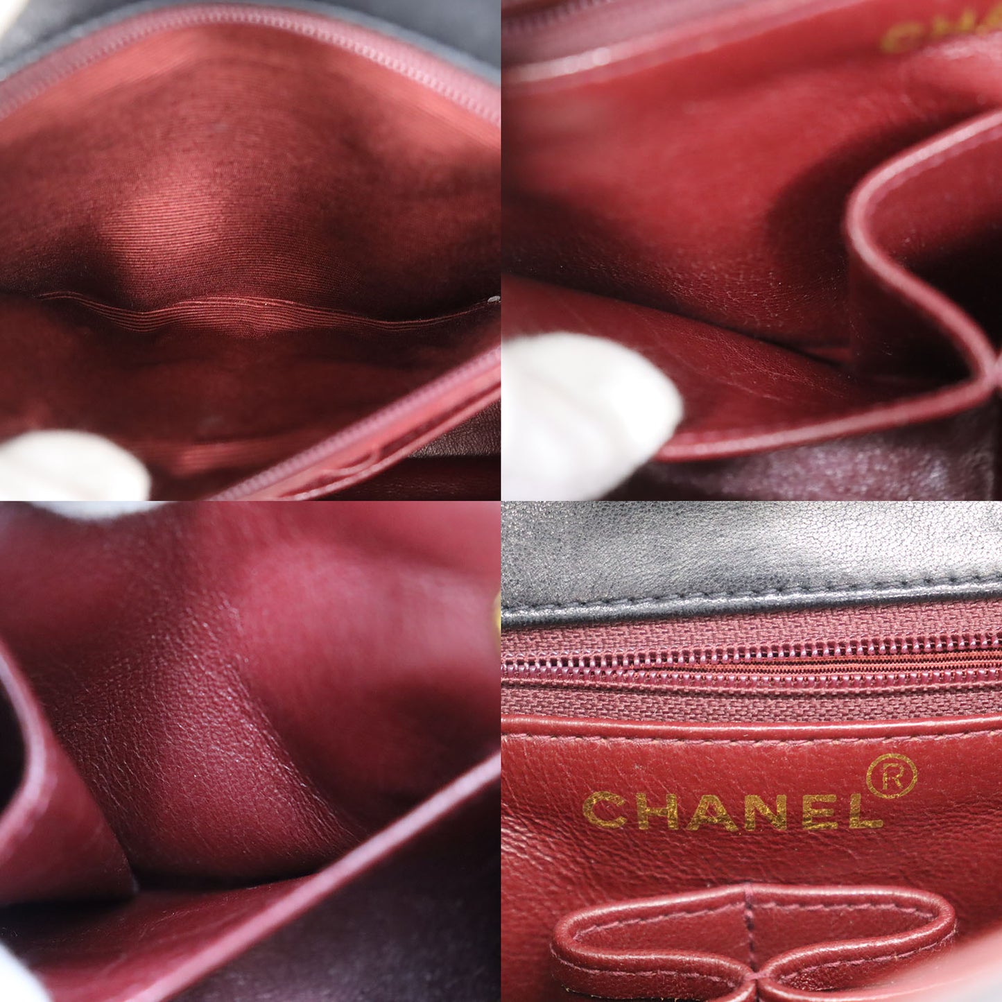 CHANEL Matelasse Shoulder Bag Black Lambskin Leather #CR67