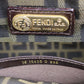 FENDI Rattan Basket Bag cylindrical Handbag Brown Leather #AG644