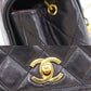 CHANEL Matelasse Shoulder Bag Crossbody Black Lambskin #BS785