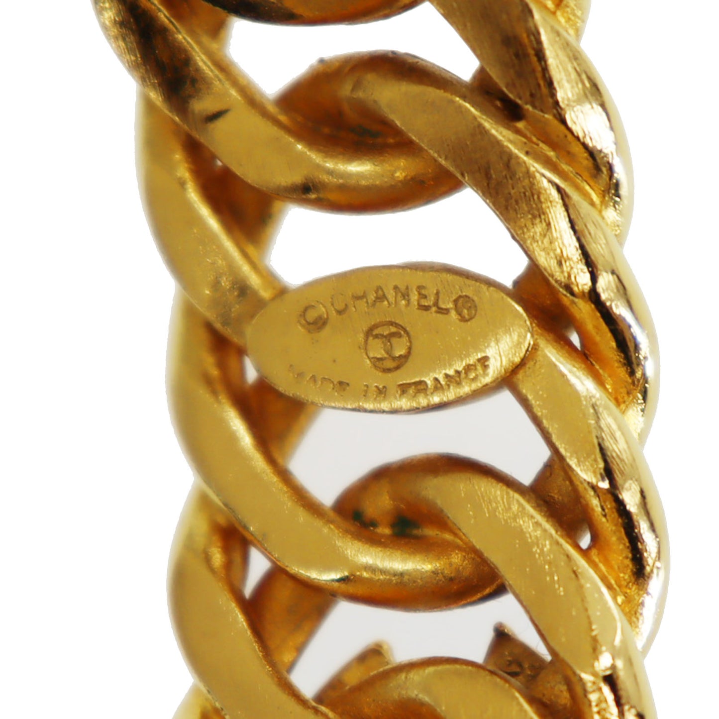 CHANEL CC Logos Chain Bracelet Gold Plated #CD416