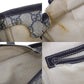 GUCCI GG Plus Tote Shoulder Bag Navy PVC #BJ342