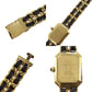 CHANEL Premiere Discontinued Wristwatches XL Gold Black Quartz #BS786